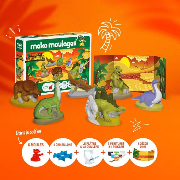 moulages dinosaures jeu créatif