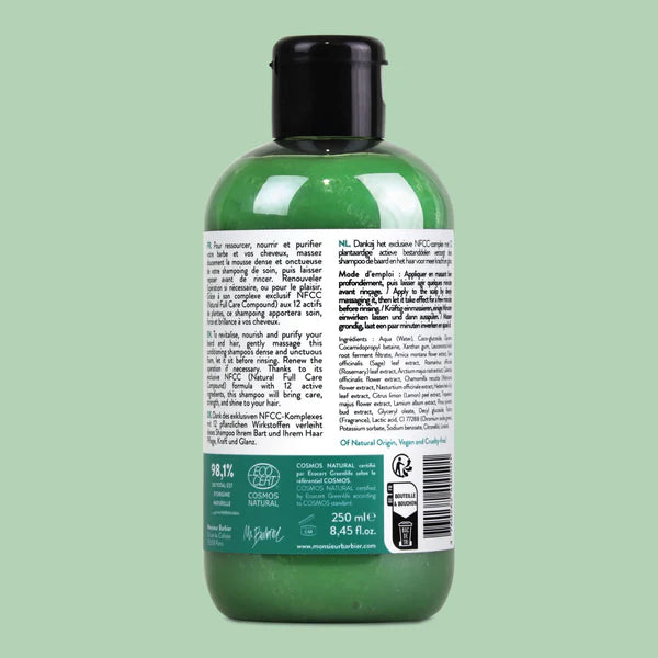 Shampoing Barbe & Cheveux 2-en-1 - FULL CARE - 250mL