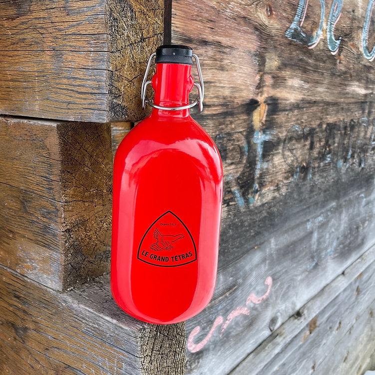 Gourde Française originale - Carrée rouge