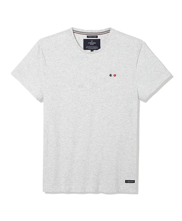 Tee-shirt Baptiste Vélo Gris Chiné recyclé - La Gentle Factory - Made in France