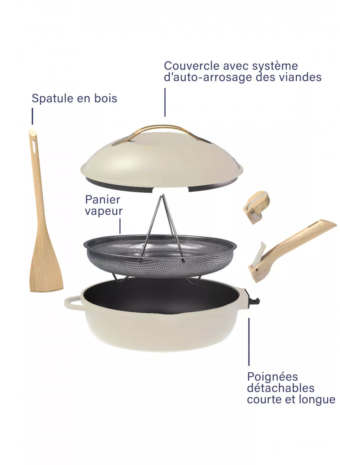 La Fabuleuse 28 cm Meringue 4.5 L