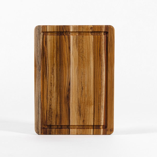 Planche en teck bois de fil avec rigole - Scandi