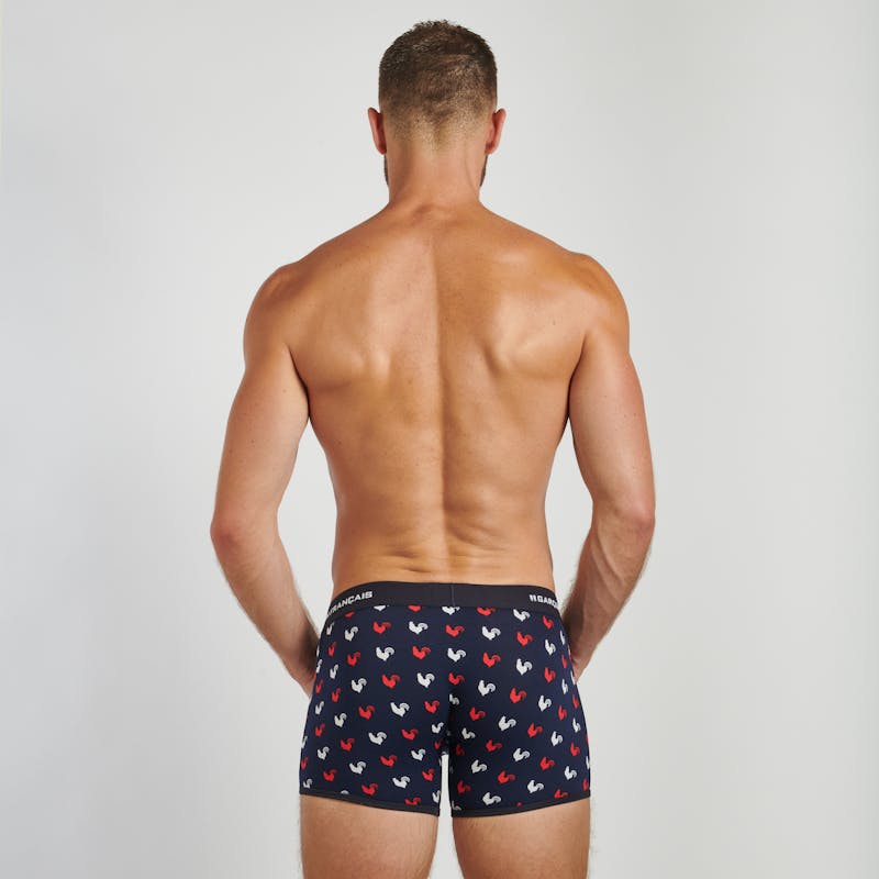 BOXER CLASSIQUE COQS TRICOLORES
