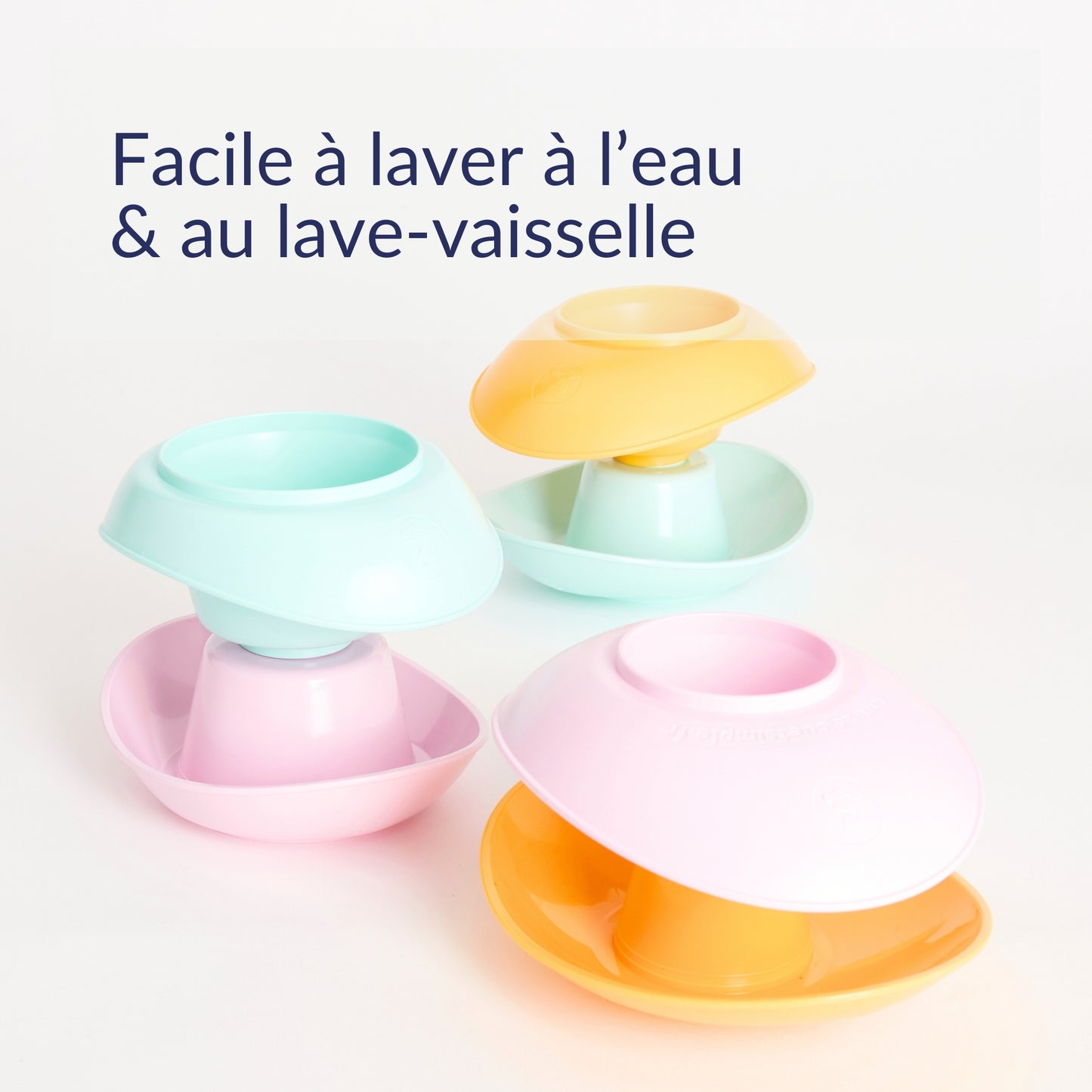 Coupelles à empiler multicouleurs