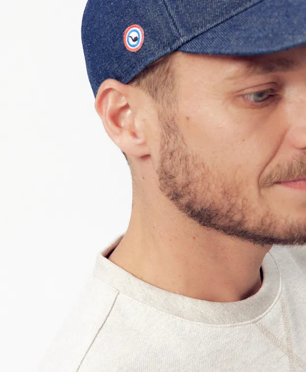 Sweat Paul piqué beige en fibres recyclées - La Gentle Factory - Made in France