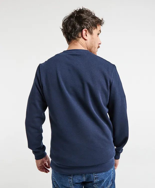 Sweat Paul piqué bleu marine en fibres recyclées - La Gentle Factory - Made in France