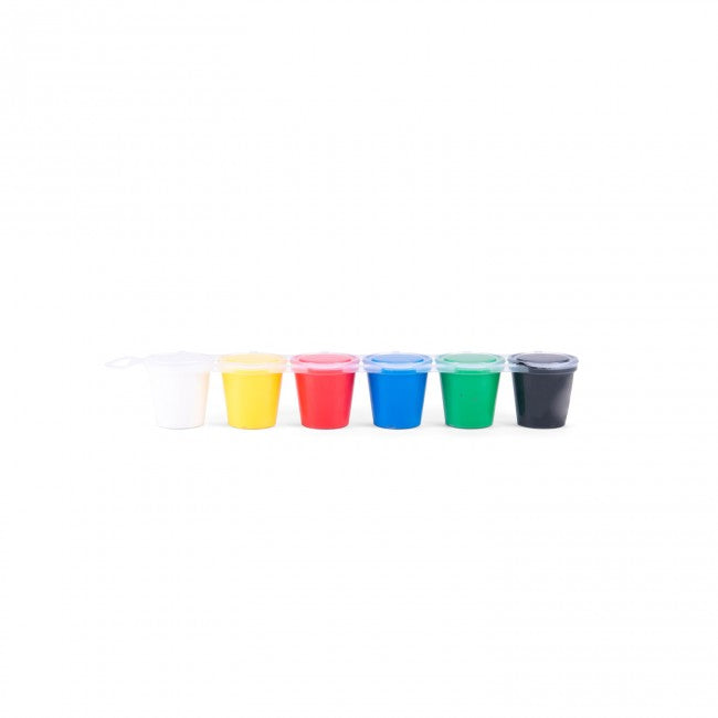 6 petits pots de peinture à doigts - Les Popipop