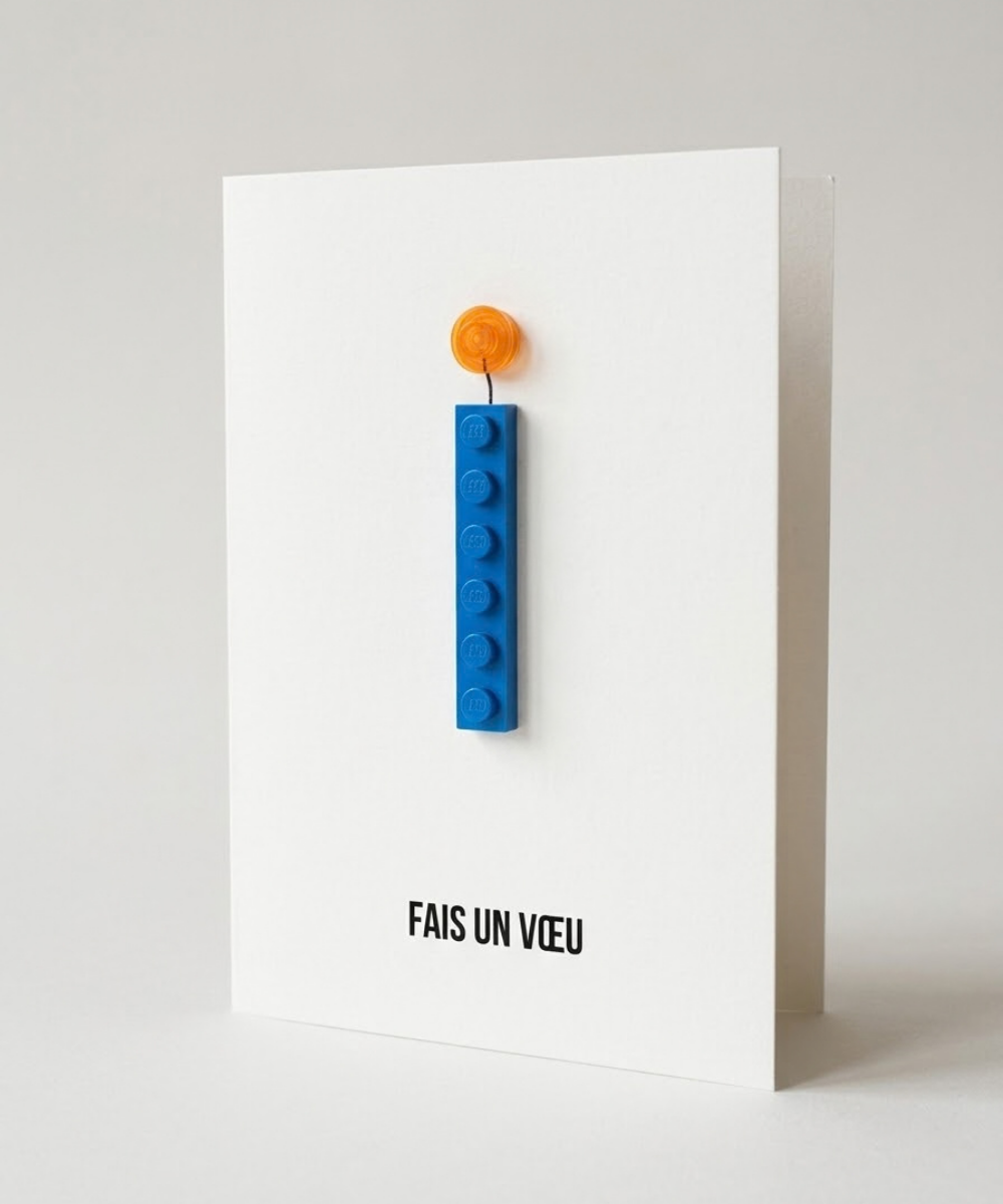 Carte d'anniversaire « Fais un vœu »