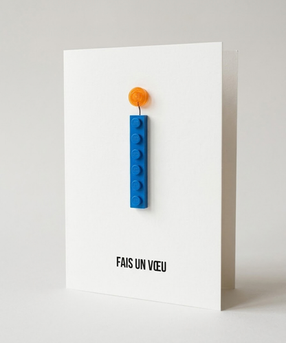 Carte d'anniversaire « Fais un vœu »