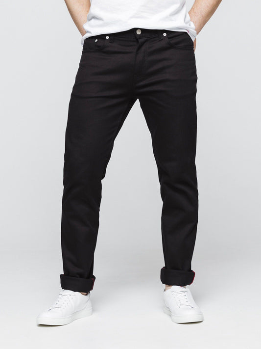 JEANS AJUSTE 103N coton bio filidenim flex uni noir Homme