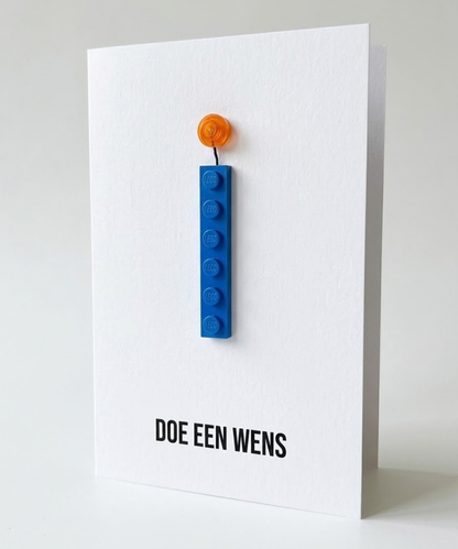 Carte d'anniversaire « Fais un vœu »