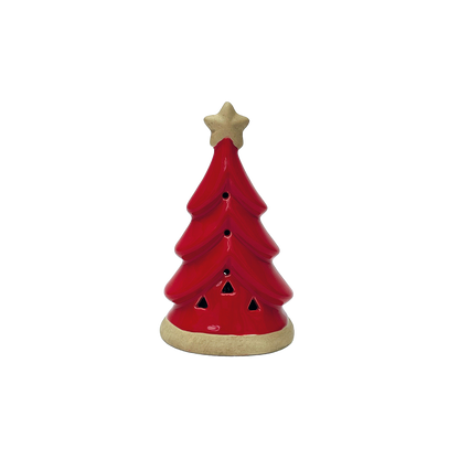 Déco LED arbre pm rouge à piles L7,5 P4,8 H12,1cm