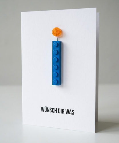 Carte d'anniversaire « Fais un vœu »