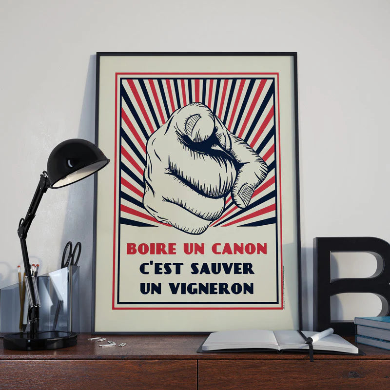 Affiche Boire un canon