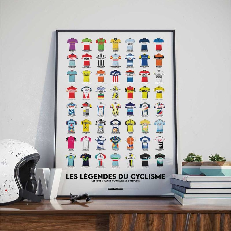 Affiche - Les légendes du cyclisme