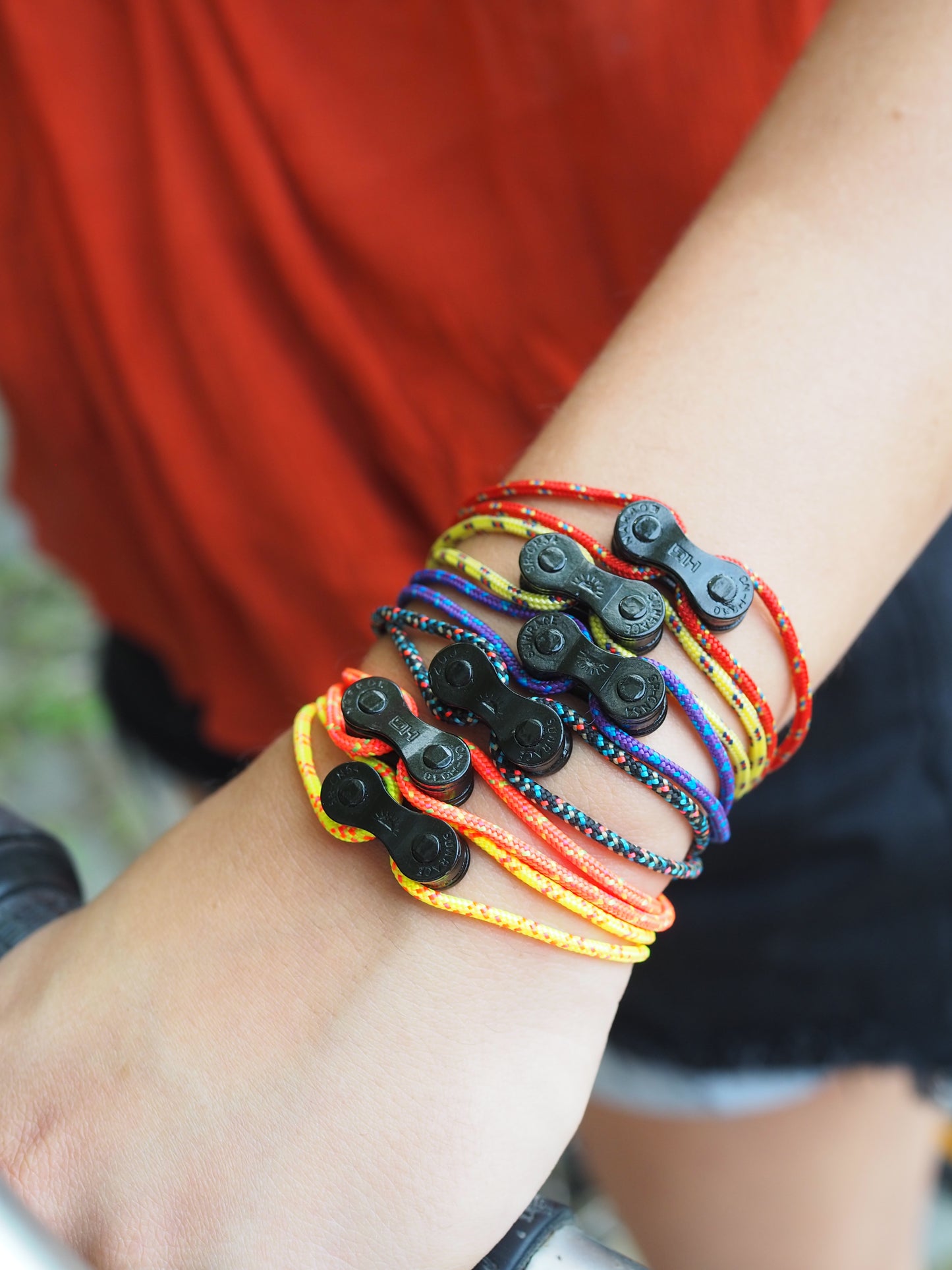 Bracelet upcyclé chaîne de vélo