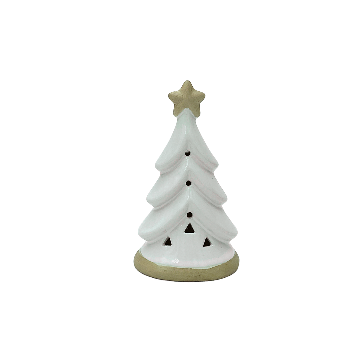 Déco LED arbre pm blanc à piles L7,5 P4,8 H12,1cm