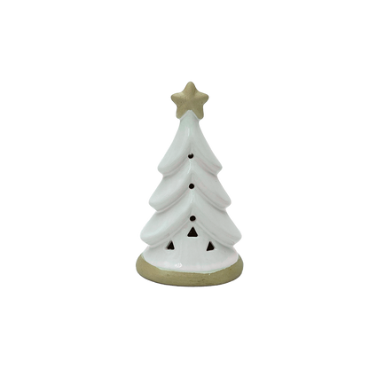 Déco LED arbre pm blanc à piles L7,5 P4,8 H12,1cm