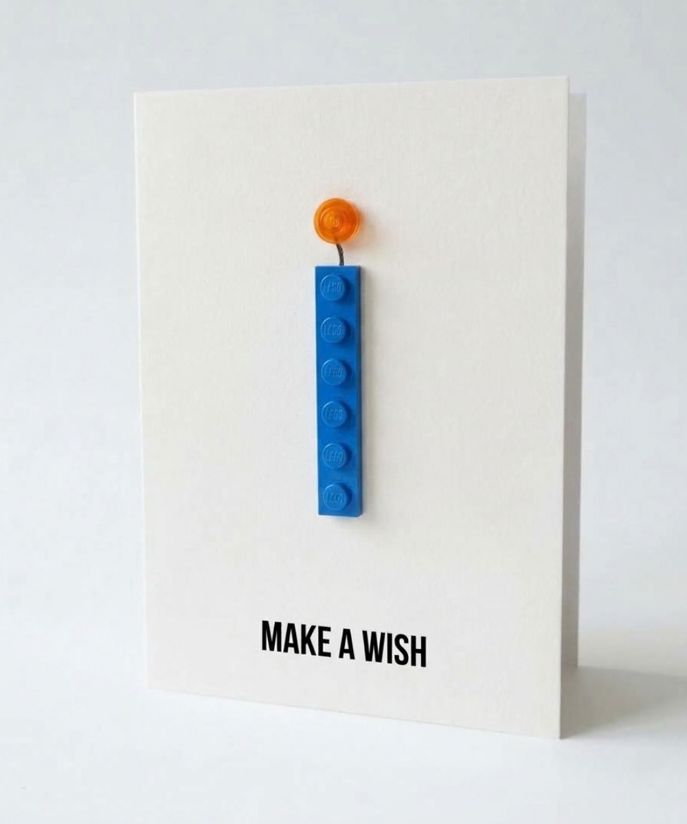 Carte d'anniversaire « Fais un vœu »