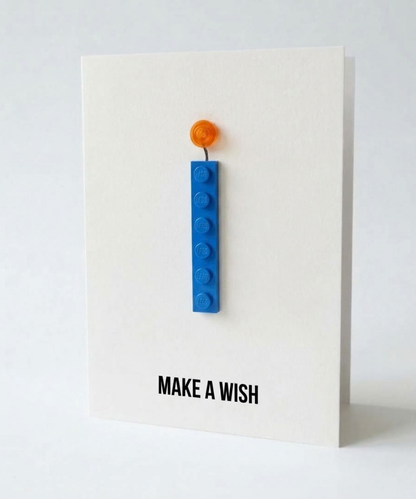 Carte d'anniversaire « Fais un vœu »