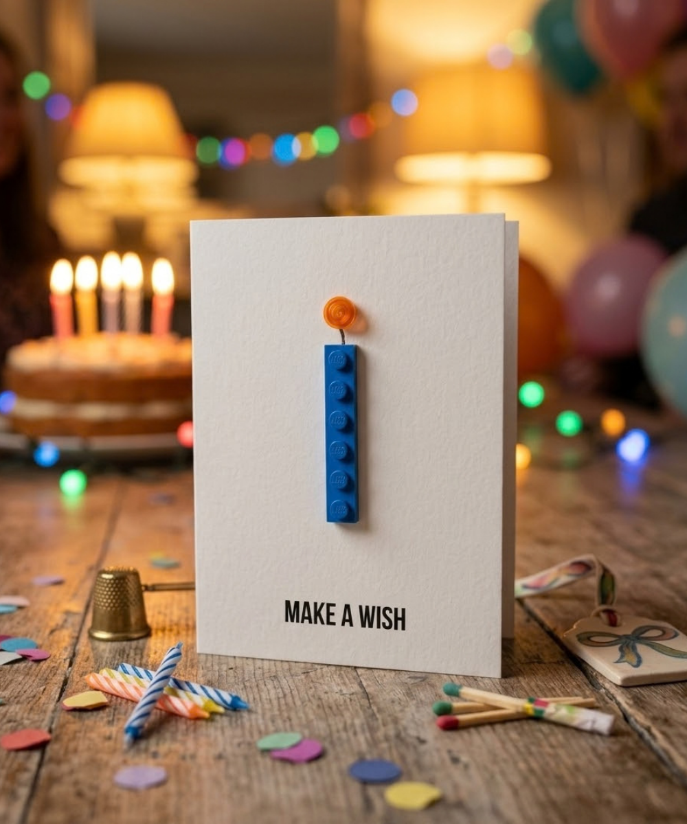 Carte d'anniversaire « Fais un vœu »