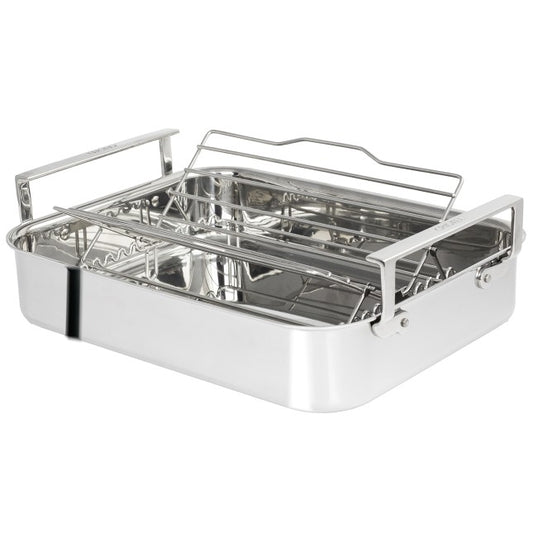 Plat à four inox - avec accessoires