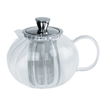 Gyokuro - théière ronde en verre avec filtre dévissable