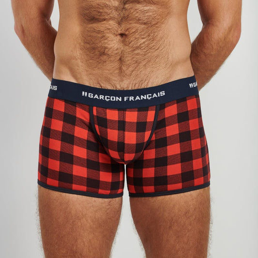 BOXER LONG BUCHERON ROUGE