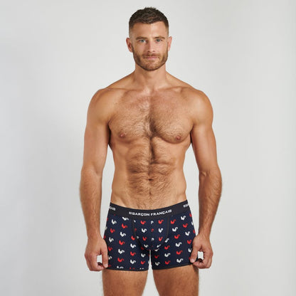 BOXER CLASSIQUE COQS TRICOLORES
